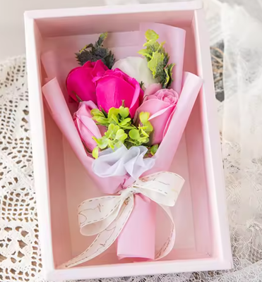 Un buon prezzo. Romantico Rosa Eterna Sapone Fiore Bouquet Gift Box per il suo profumato Fiore Preservato anniversario compleanno San Valentino Gif in linea