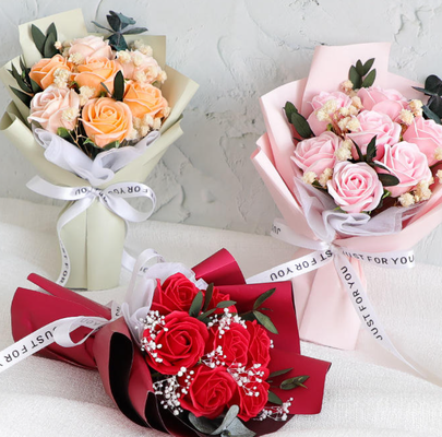 Un buon prezzo. Bouquet di sapone rosa in novità Regali stelle di fiori secchi Scatola regalo confezionamento Giorno della mamma Regali di compleanno in linea