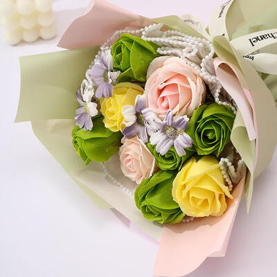 Un buon prezzo. Mini Sapone Eco-Friendly Di Alta Qualità Bouquet di Rosa di Forma Rotonda Fiore di Sapone Artificiale Per Il Complesso Di Festa in linea