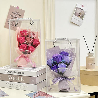 Un buon prezzo. Bouquet di fiori di sapone sfuso, rosa finta portatile, respiro del bambino, regalo creativo di apprezzamento per l'insegnante, per la festa dell'insegnante in linea