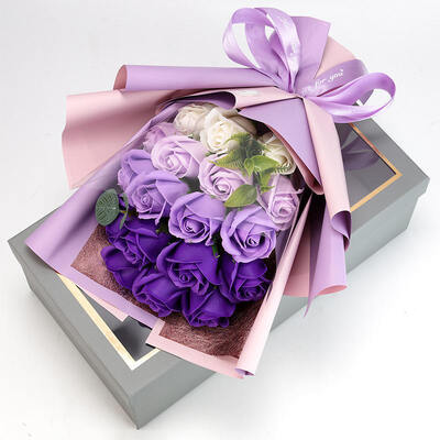Un buon prezzo. 18 Rosa Sapone Fiore Bouquet Gift Box Fiori Qixi San Valentino Regali Commercio Estero in linea