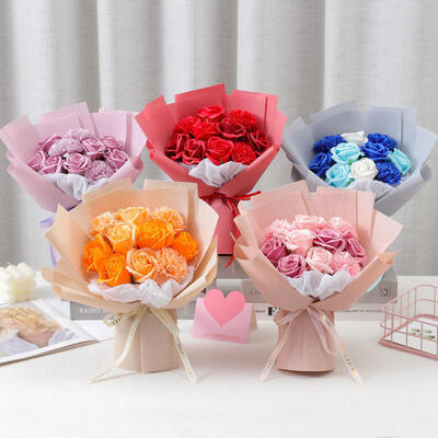 Un buon prezzo. Vendite calde Sapone Fiori Bouquet per la Festa della Mamma regalo di San Valentino in linea