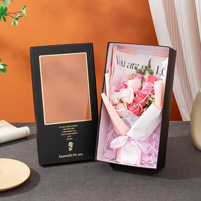 Un buon prezzo. Rosa Sapone Fiore Bouquet Con Casella Regalo Finestra Sapone Pulizzatore Rosa Creativo Piccolo Regalo Per Il Natalizio Matrimonio San Valentino Natale Festa Al dettaglio in linea