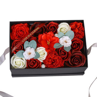 Un buon prezzo. Nuovo design immortale sapone di seta artificiale rosa confezione regalo mini bouquet di fiori per la decorazione della casa da parete modello regalo per le vacanze di Natale di San Valentino in linea