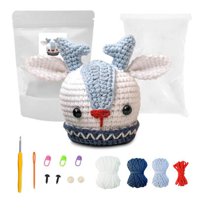Un buon prezzo. Hot Sale DIY Pura Bambola a crochet fatta a mano con materiali di filato di cotone e seta Set Decorazione natalizia all'ingrosso in linea