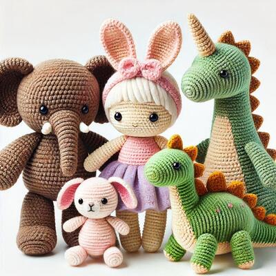 Un buon prezzo. Regalo del bambino del giocattolo dell'uncinetto della bambola dell'animale farcito fatto a mano su misura sveglio all'ingrosso dell'OEM in linea