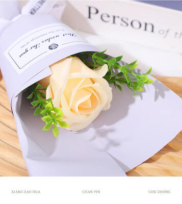 Un buon prezzo. Classic Handmade Realistic Lace Mini Soap Rose Bouquet 23*9cm Multi-Occasione San Valentino Fiore Artificiale in linea