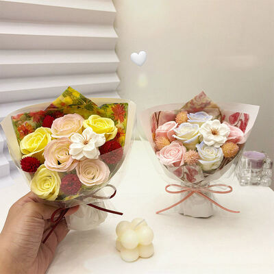 Un buon prezzo. Il più venduto bouquet di fiori di sapone naturale rosa per Natale e San Valentino, perfetto per compleanni e matrimoni in linea