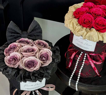Un buon prezzo. Festa della mamma Rosa Sapone Fiori Bouquet Regalo in scatola Rosso Sapone Rosa per San Valentino Regalo in linea