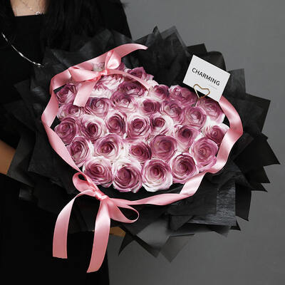 Un buon prezzo. Fiori artificiali fatti a mano Regali di San Valentino Prezzi all'ingrosso profumati Sapone personalizzabile di alta qualità Bouquet di fiori in linea
