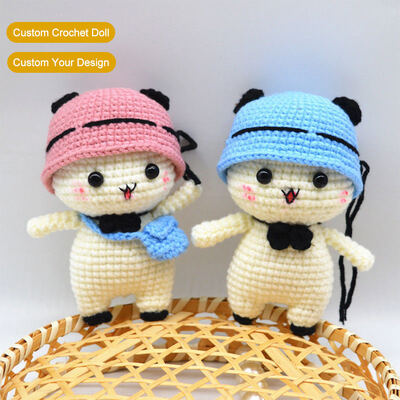 Un buon prezzo. Bambino Crochet Animal Cotton Crochet Plush giocattolo fatto a mano Piccoli Amigurumi Animali Bambole Crochet in linea