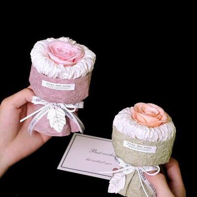 Un buon prezzo. Ingrosso Sapone di tulipani profumati conservati Bouquet di fiori Filato avvolto fai da te Dimensione regolabile Regalo festivo per San Valentino Decorazione del Ringraziamento in linea
