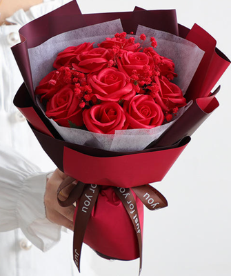 Un buon prezzo. Hot Selling Creativo garofano Rosa Sapone Fiore Bouquet per San Valentino Regalo di compleanno Regalo per la Festa della Mamma Fiore Eterno in linea