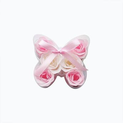 Un buon prezzo. Perfume personalizzato farfalla a forma di rosa fiore sapone da bagno frutta ingrediente matrimonio San Valentino Sapone regalo romantico in linea