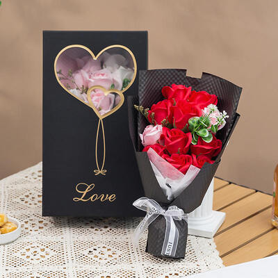 Un buon prezzo. Simulazione fatta a mano Bouquet di fiori di sapone rosa Regalo ecologico moderno per la festa della mamma di San Valentino Regalo all'ingrosso transfrontaliero in linea