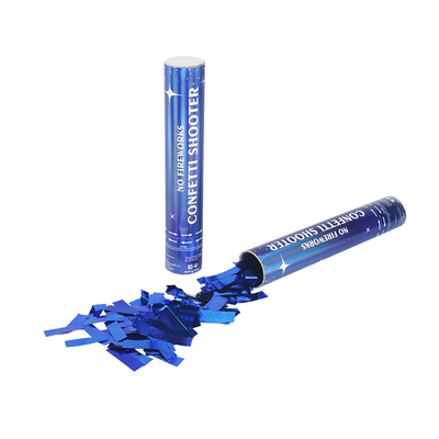 Un buon prezzo. Macchine per fare i popcorn blu a 12 pollici dei coriandoli di celebrazione del club di nozze del cannone dei coriandoli in linea