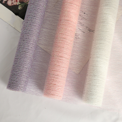Un buon prezzo. Fiorista Wrapping Paper Rainbow Mesh Roll Weather Resistant del poliestere 50cmx5yards in linea