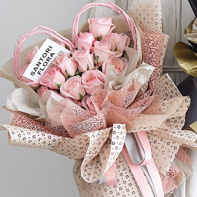 Un buon prezzo. Natale Mesh Roll decorativo del poliestere dell'imballaggio plastico del mazzo del fiore 50cm*5Y in linea