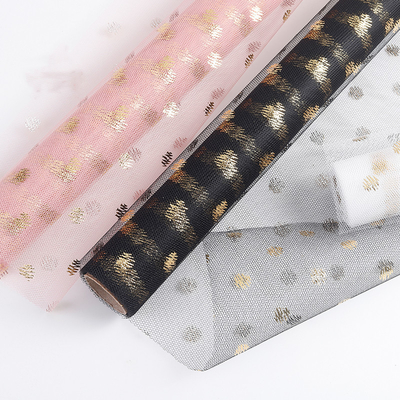 Un buon prezzo. 50cm*5Y poli Mesh Wrap floreale in linea