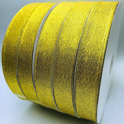 Un buon prezzo. Nastro su ordinazione multicolore del raso di dimensione 12mm di regalo di scintillio del nastro metallico dell'involucro in linea
