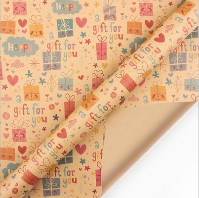 Un buon prezzo. Il regalo multifunzionale di natale di Natale di Brown Kraft avvolge il rotolo 50X70CM della carta in linea