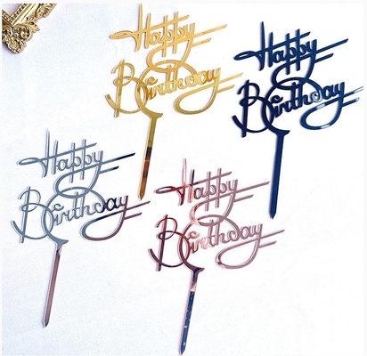 Un buon prezzo. Torta di compleanno felice Topper Happy Birthday Cupcake Toppers di verticale acrilico creativo in linea