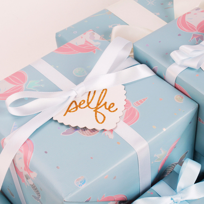 Un buon prezzo. piccola carta da imballaggio del regalo della sirena 85gsm in linea